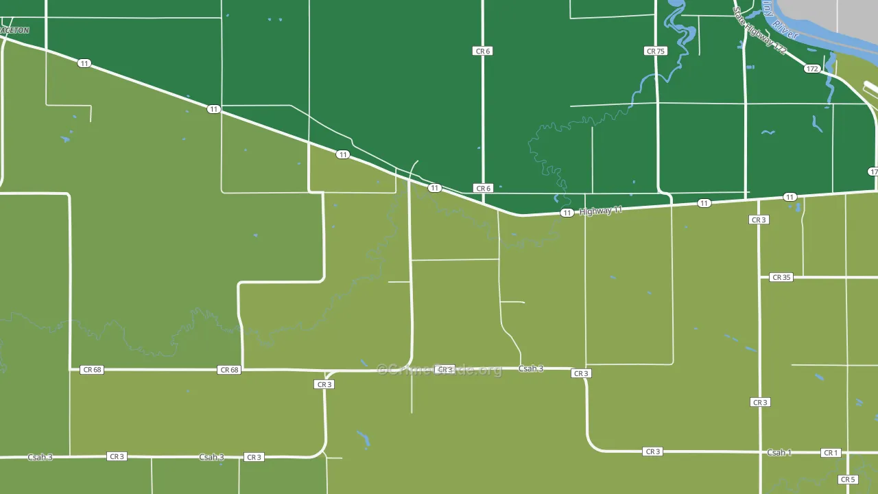 Pitt, MN Map of Vehicle Theft Rates