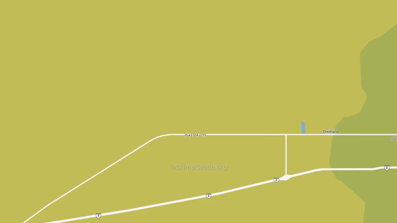 Plaster City, CA Map of Vehicle Theft Rates