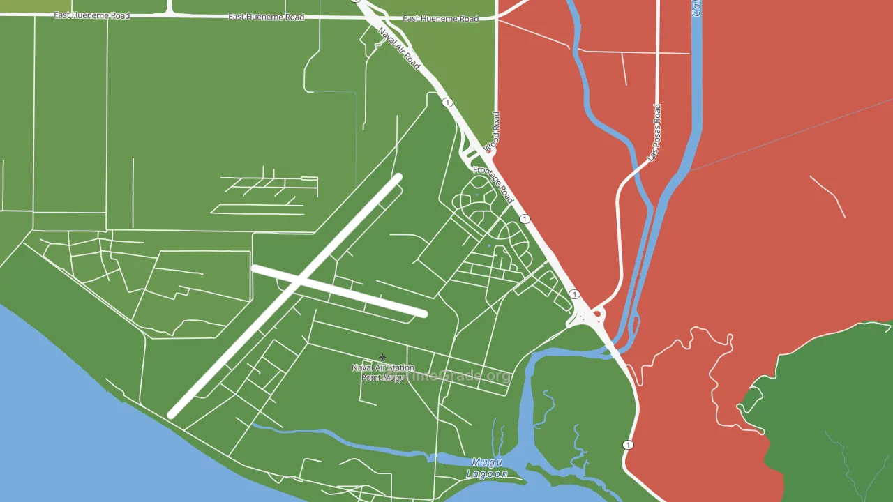 Point Mugu Nawc, CA Map of Vehicle Theft Rates