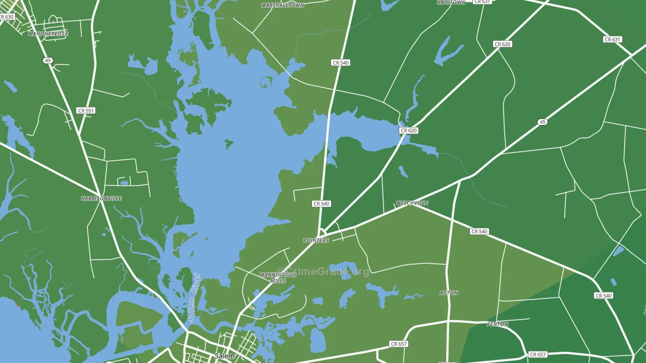 Pointers, NJ Map of Vehicle Theft Rates