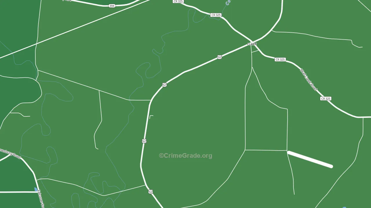 Poland Center, NY Map of Vehicle Theft Rates