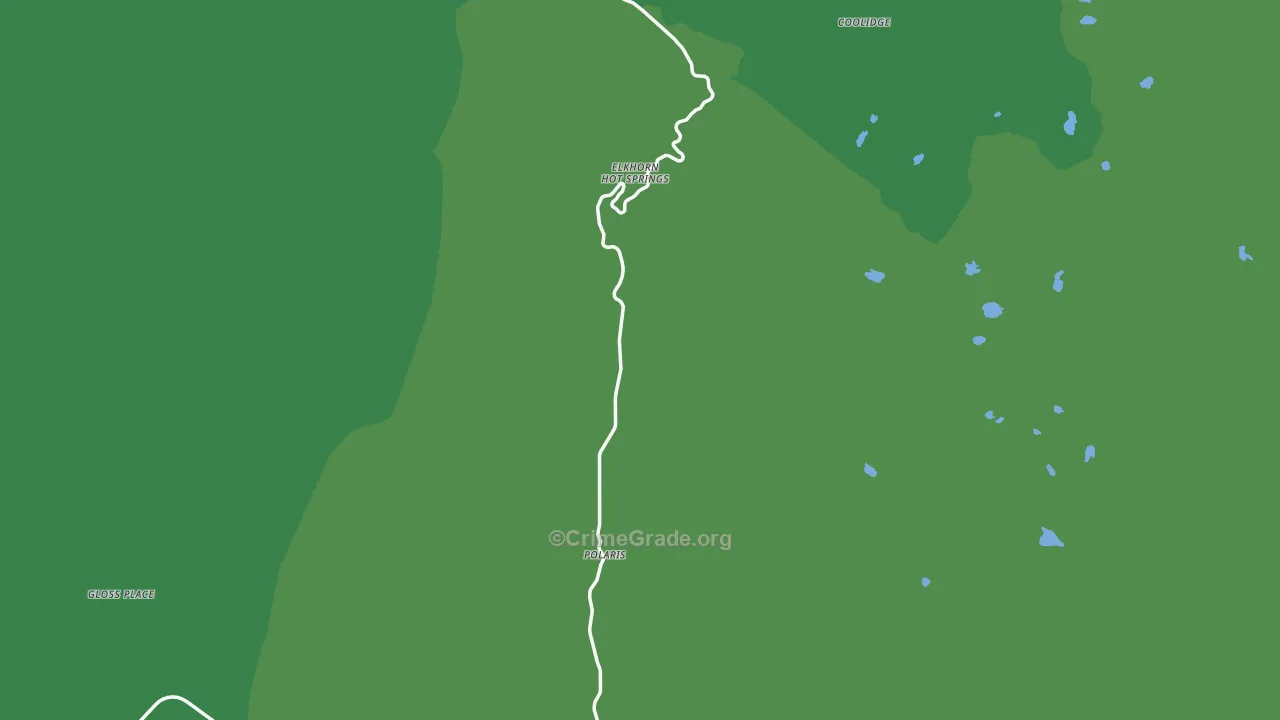 Polaris, MT Map of Vehicle Theft Rates