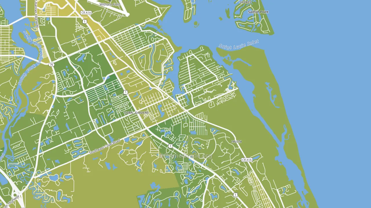 Port Salerno, FL Map of Vehicle Theft Rates