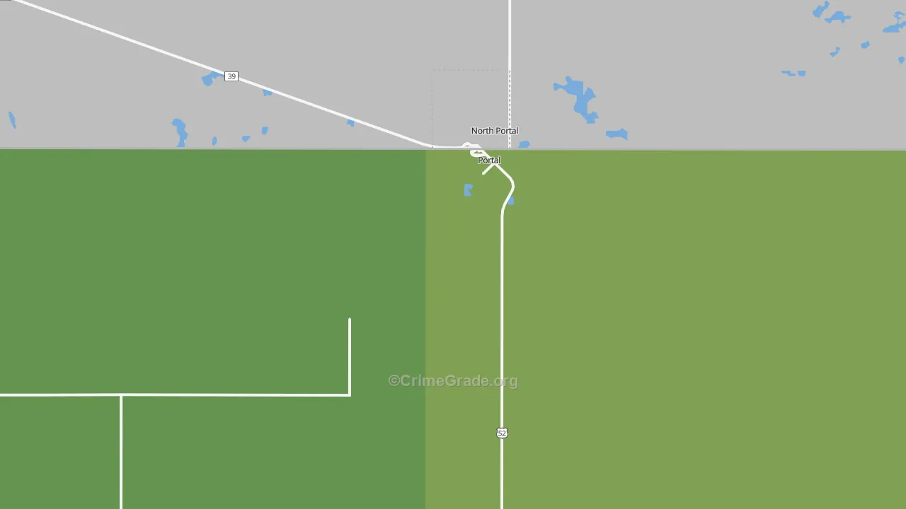 Portal, ND Map of Vehicle Theft Rates
