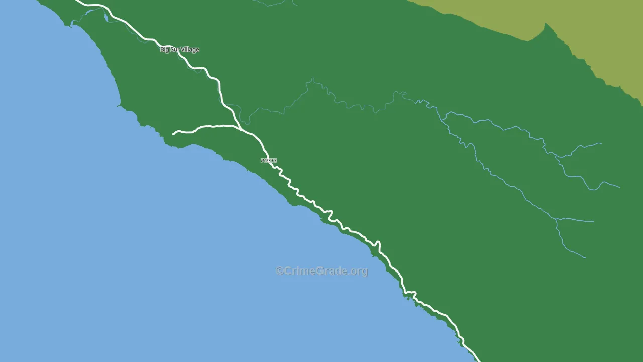 Posts, CA Map of Vehicle Theft Rates