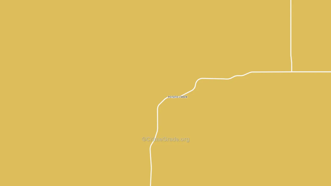 Potato Creek, SD Map of Vehicle Theft Rates