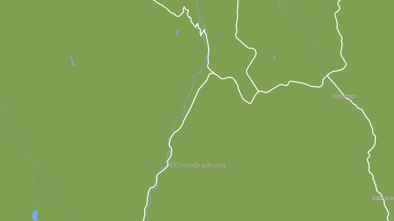 Powderhorn, CO Map of Vehicle Theft Rates