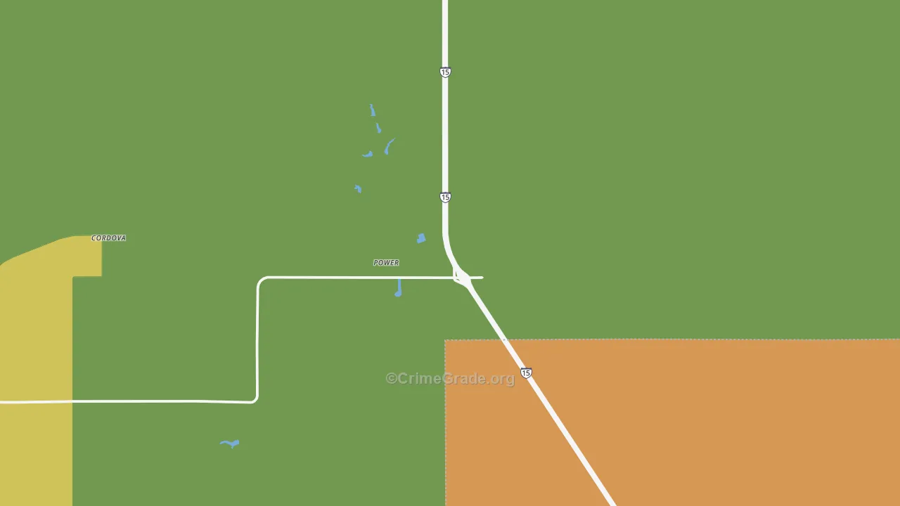 Power, MT Map of Vehicle Theft Rates