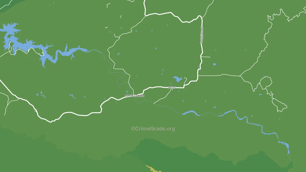 Pozo, CA Map of Vehicle Theft Rates