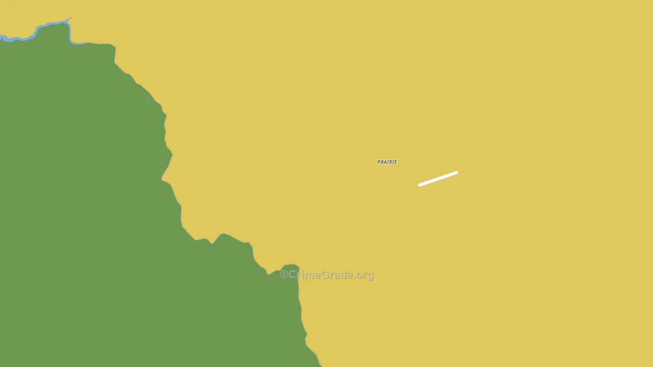 Prairie, ID Map of Vehicle Theft Rates