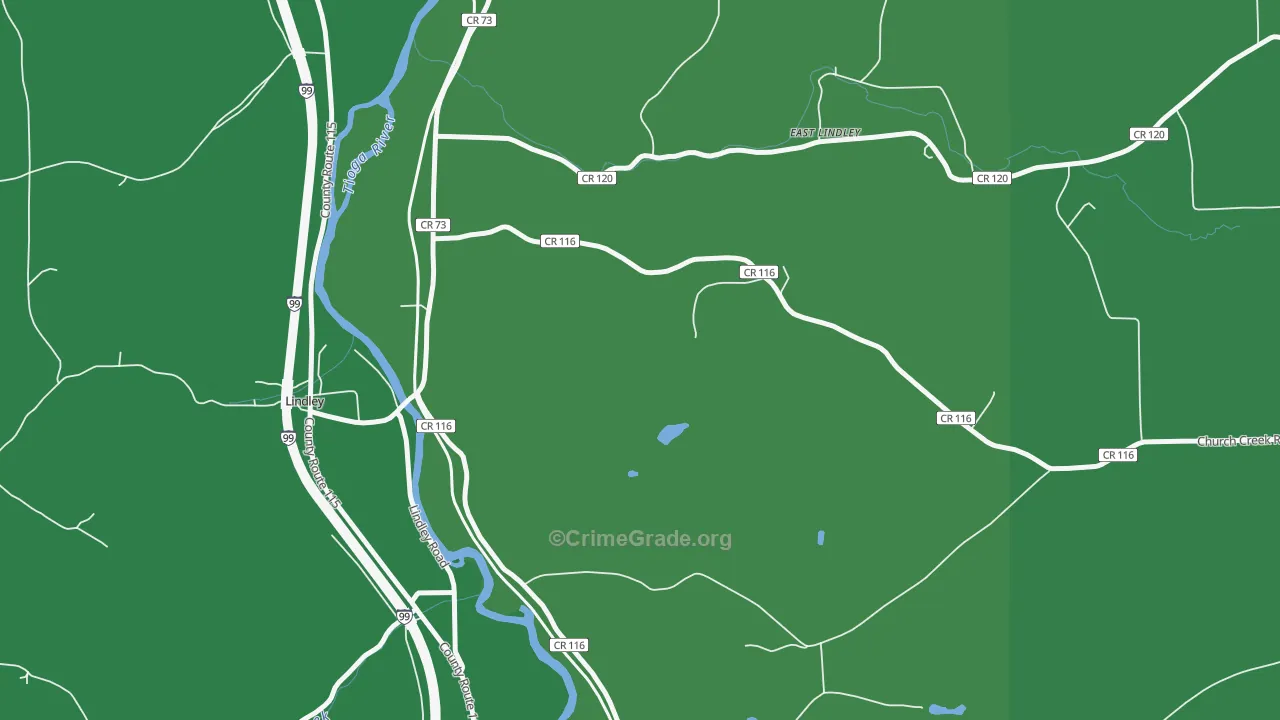 Presho, NY Map of Vehicle Theft Rates