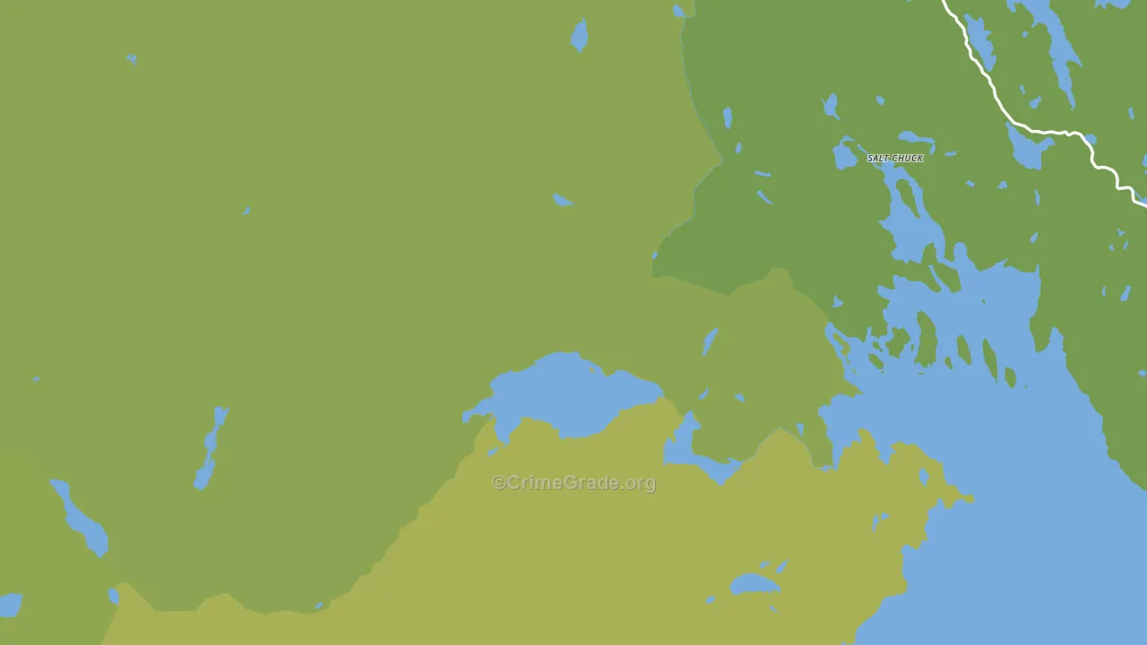 Prince of Wales-Hyder Census Area, AK Map of Vehicle Theft Rates