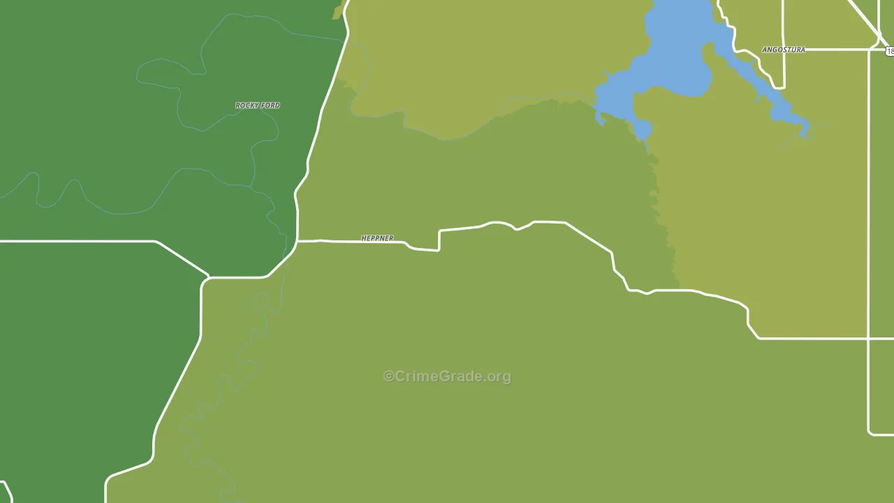 Provo, SD Map of Vehicle Theft Rates
