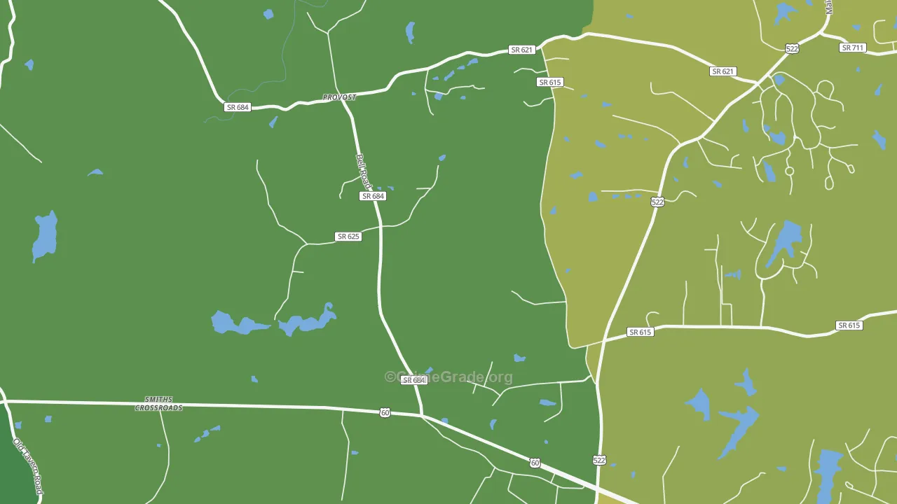 Provost, VA Map of Vehicle Theft Rates