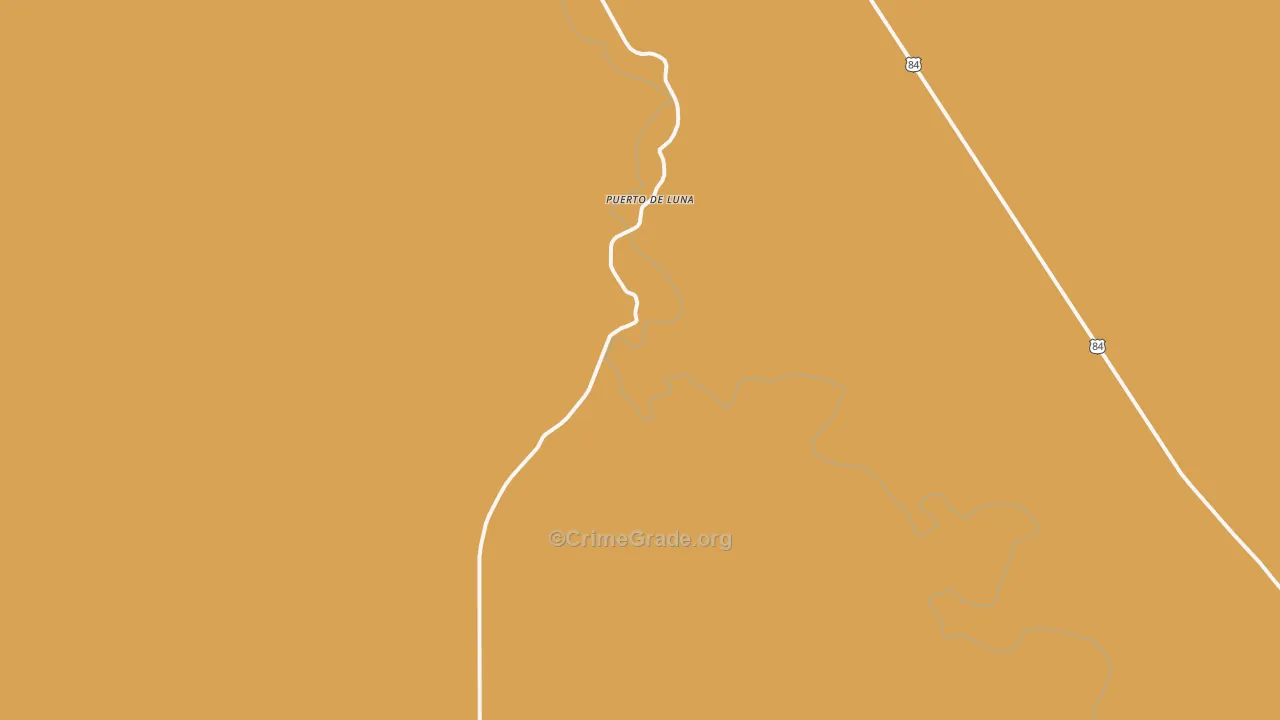Puerto De Luna, NM Map of Vehicle Theft Rates