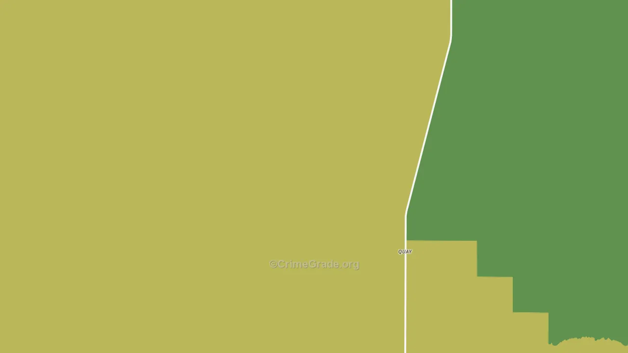 Quay, NM Map of Vehicle Theft Rates
