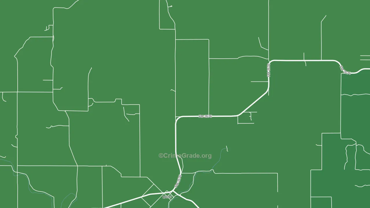 Quihi, TX Map of Vehicle Theft Rates