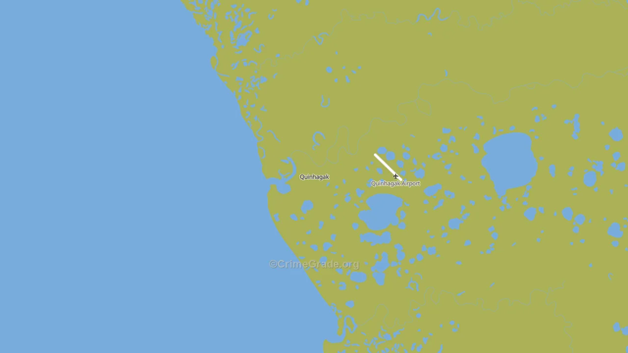 Quinhagak, AK Map of Vehicle Theft Rates