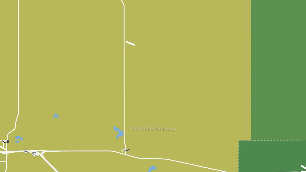 Quinn, SD Map of Vehicle Theft Rates