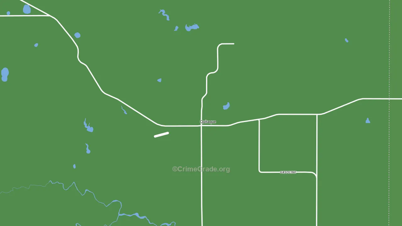 Quitaque, TX Map of Vehicle Theft Rates