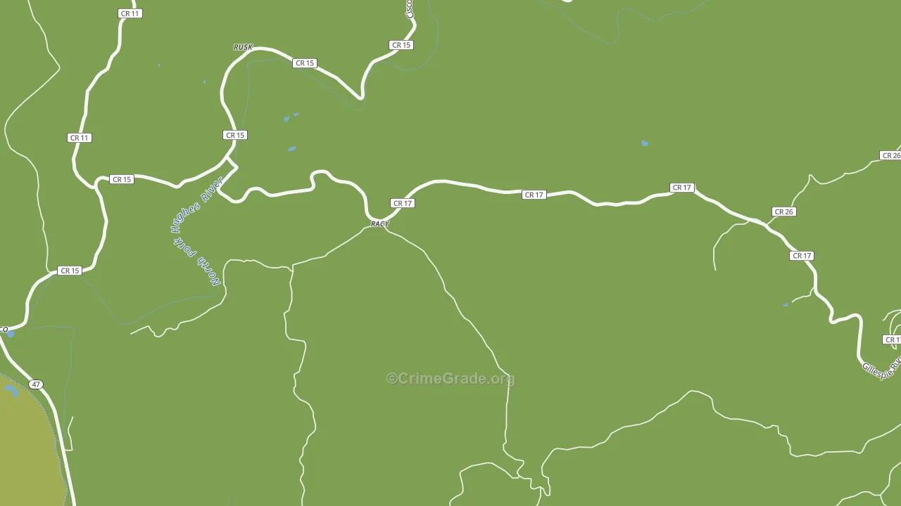 Racy, WV Map of Vehicle Theft Rates