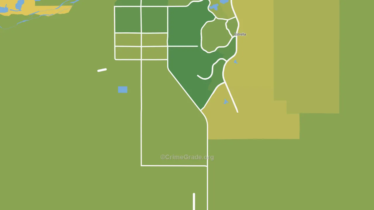 Rainbow Valley, AZ Map of Vehicle Theft Rates