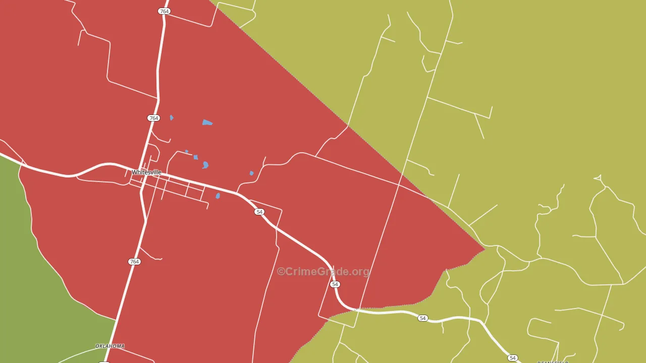 Ralph, KY Map of Vehicle Theft Rates