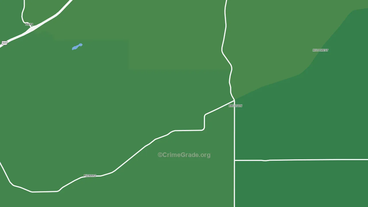 Ralston, WA Map of Vehicle Theft Rates