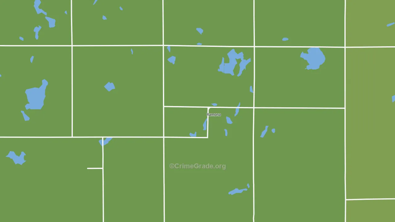 Ramona, SD Map of Vehicle Theft Rates