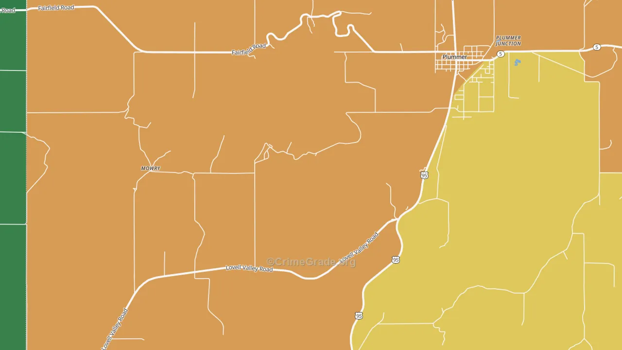 Ramsdell, ID Map of Vehicle Theft Rates