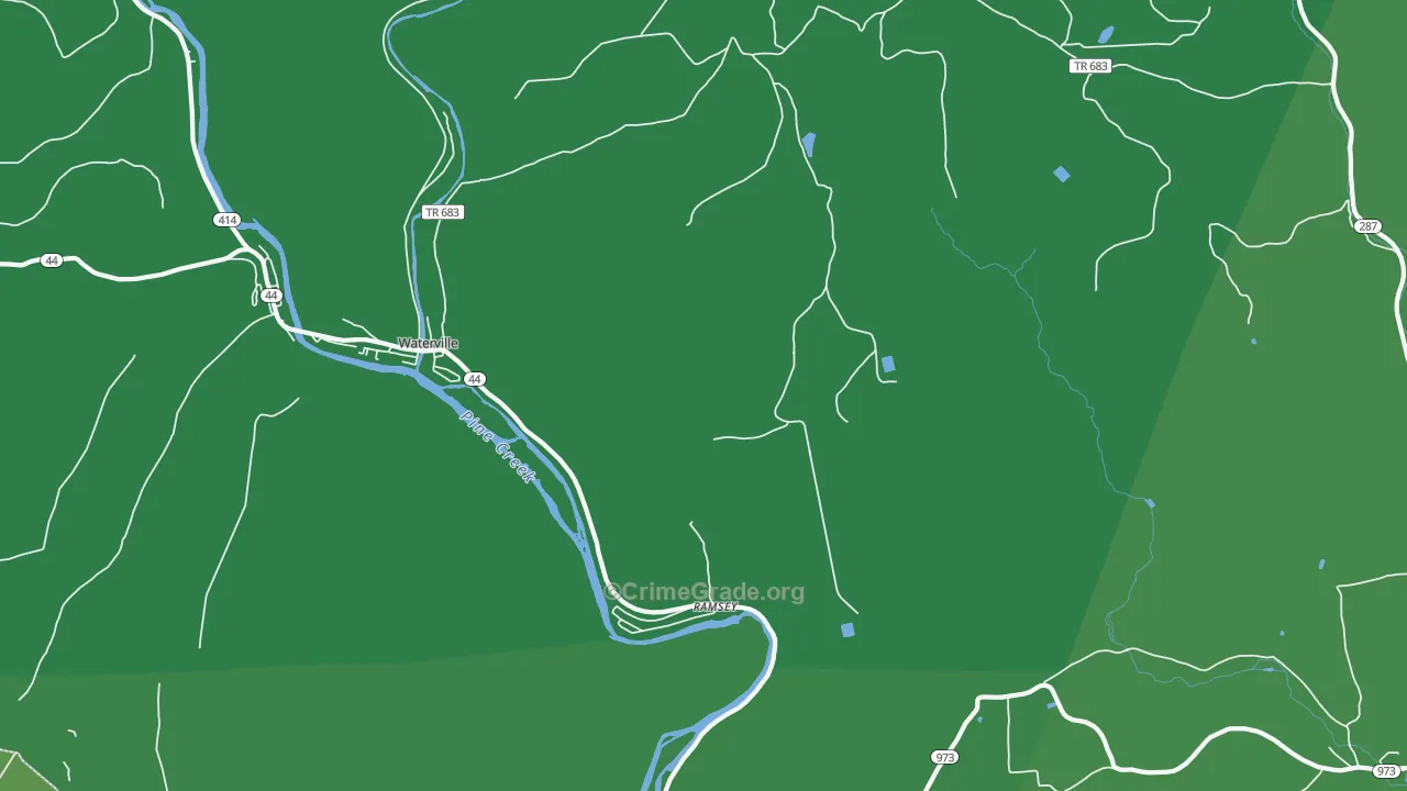 Ramsey, PA Map of Vehicle Theft Rates