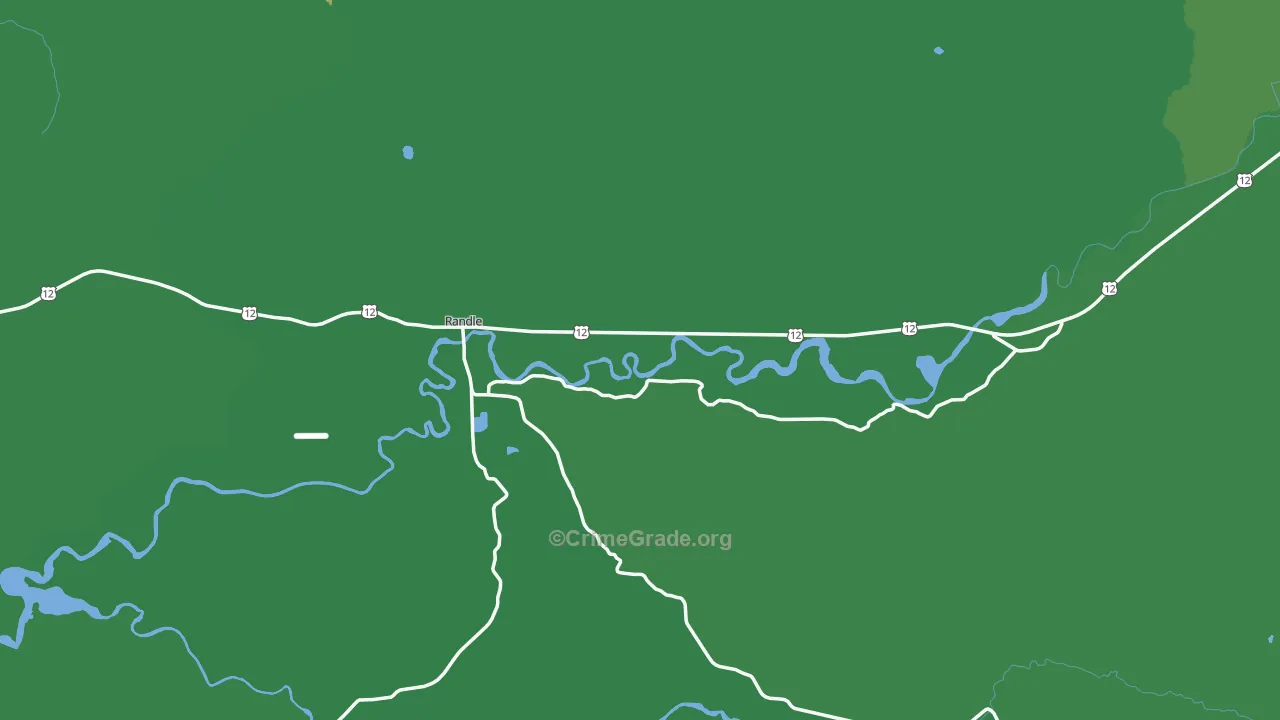 Randle, WA Map of Vehicle Theft Rates
