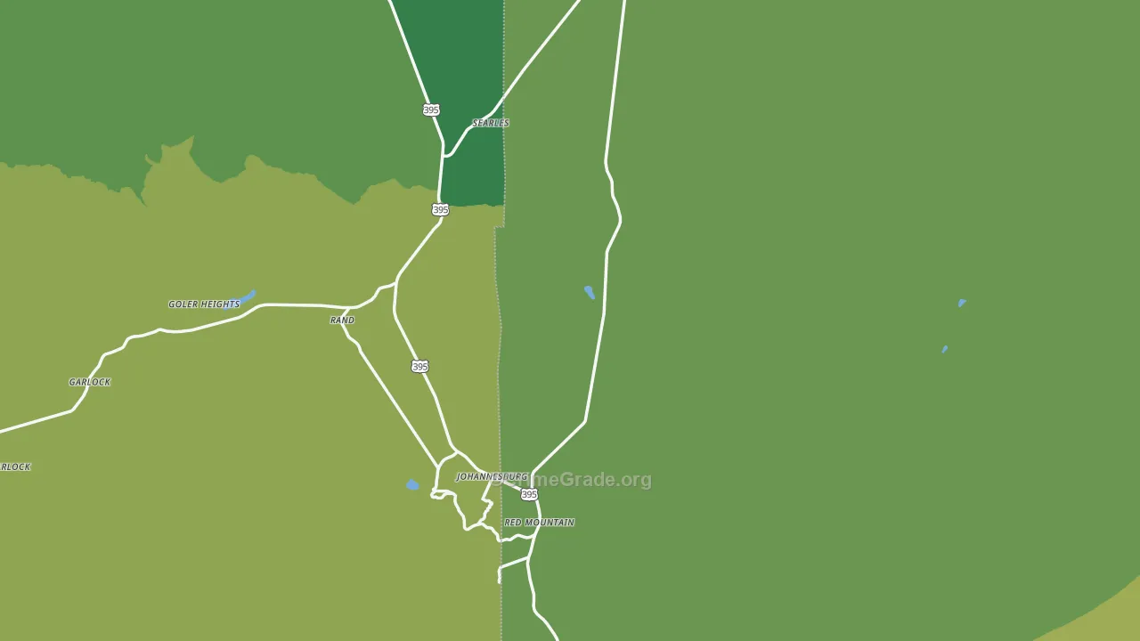Randsburg, CA Map of Vehicle Theft Rates