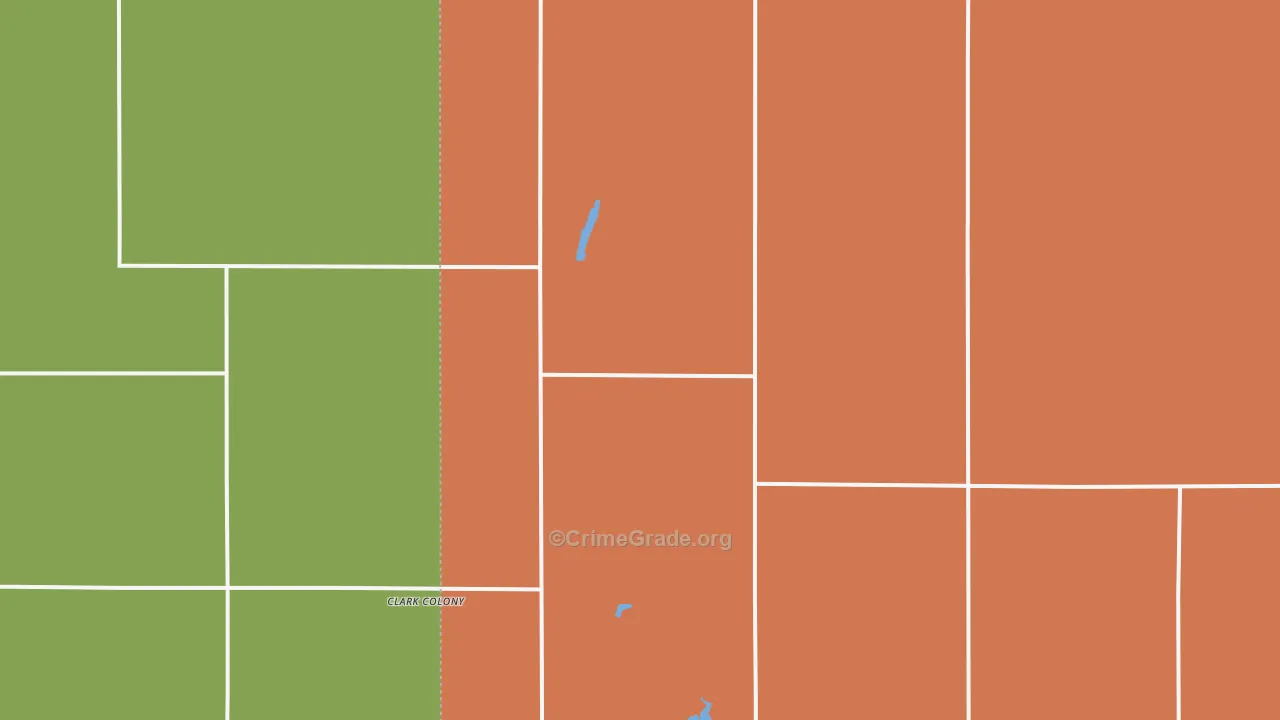 Raymond, SD Map of Vehicle Theft Rates