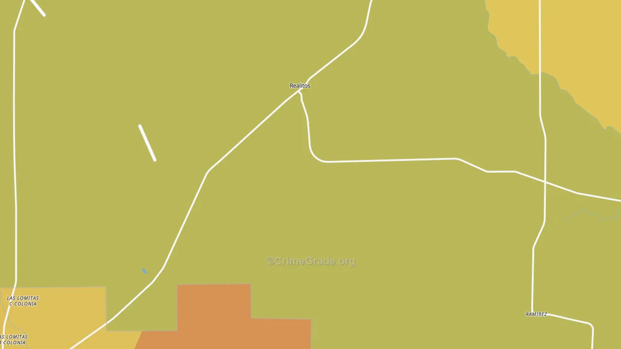 Realitos, TX Map of Vehicle Theft Rates