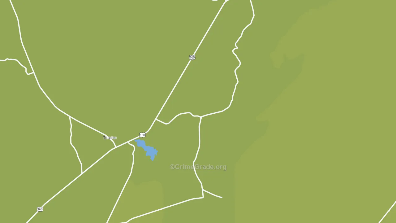 Red Lake, AZ Map of Vehicle Theft Rates