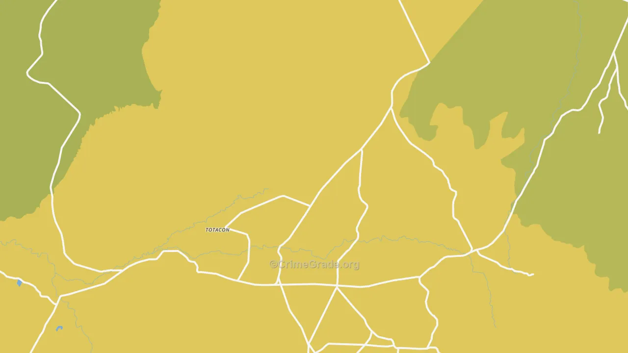 Red Mesa, AZ Map of Vehicle Theft Rates