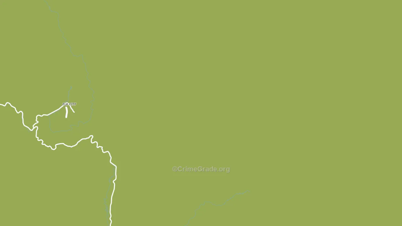 Red River Hot Springs, ID Map of Vehicle Theft Rates