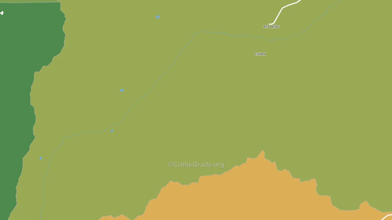 Red Wing, CO Map of Vehicle Theft Rates