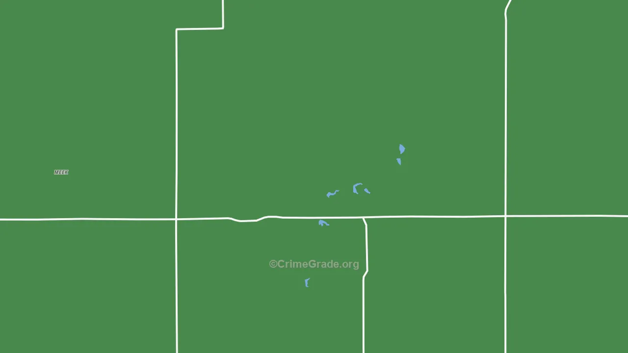 Redbird, NE Map of Vehicle Theft Rates