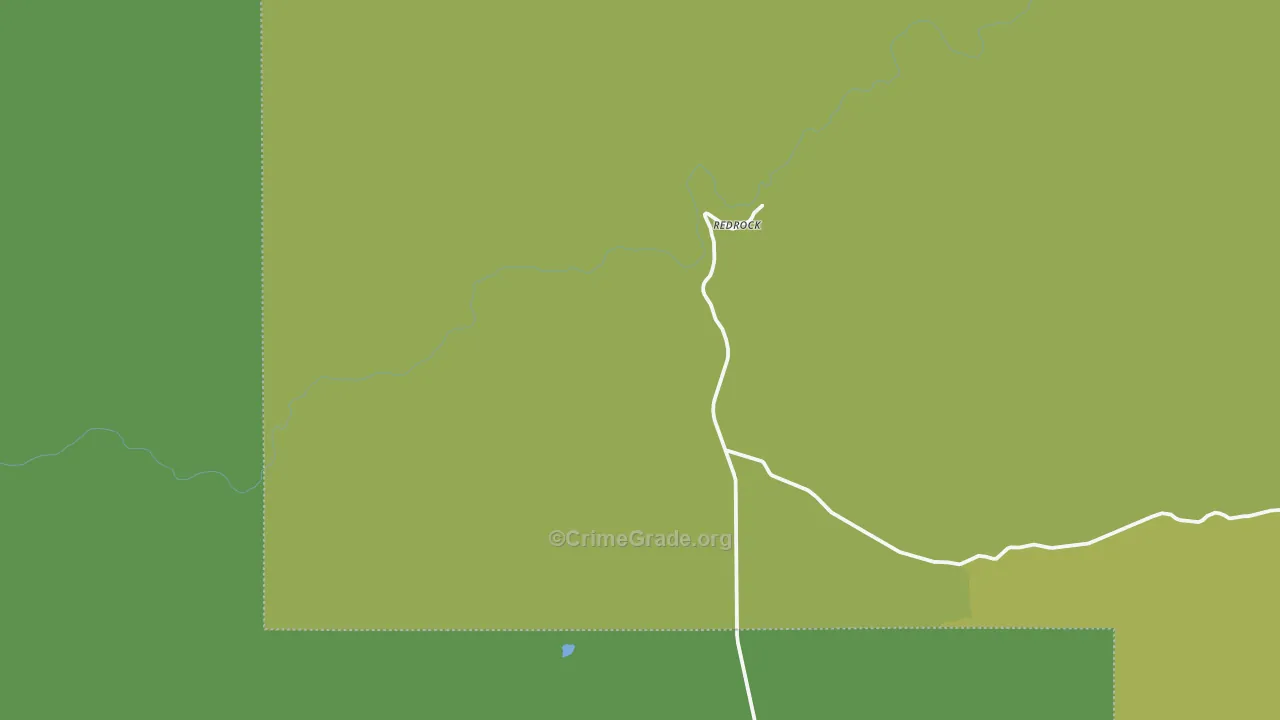Redrock, NM Map of Vehicle Theft Rates
