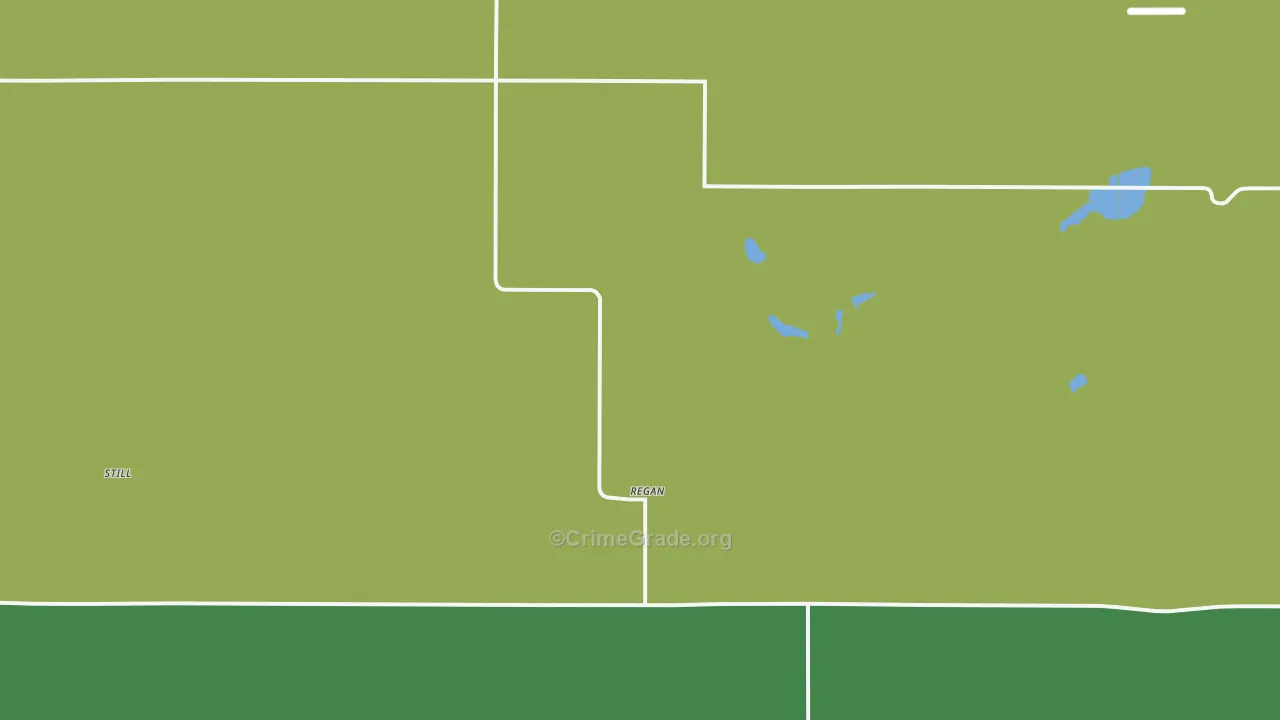 Regan, ND Map of Vehicle Theft Rates