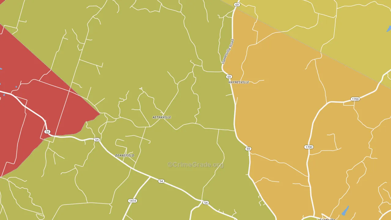 Reynolds Station, KY Map of Vehicle Theft Rates
