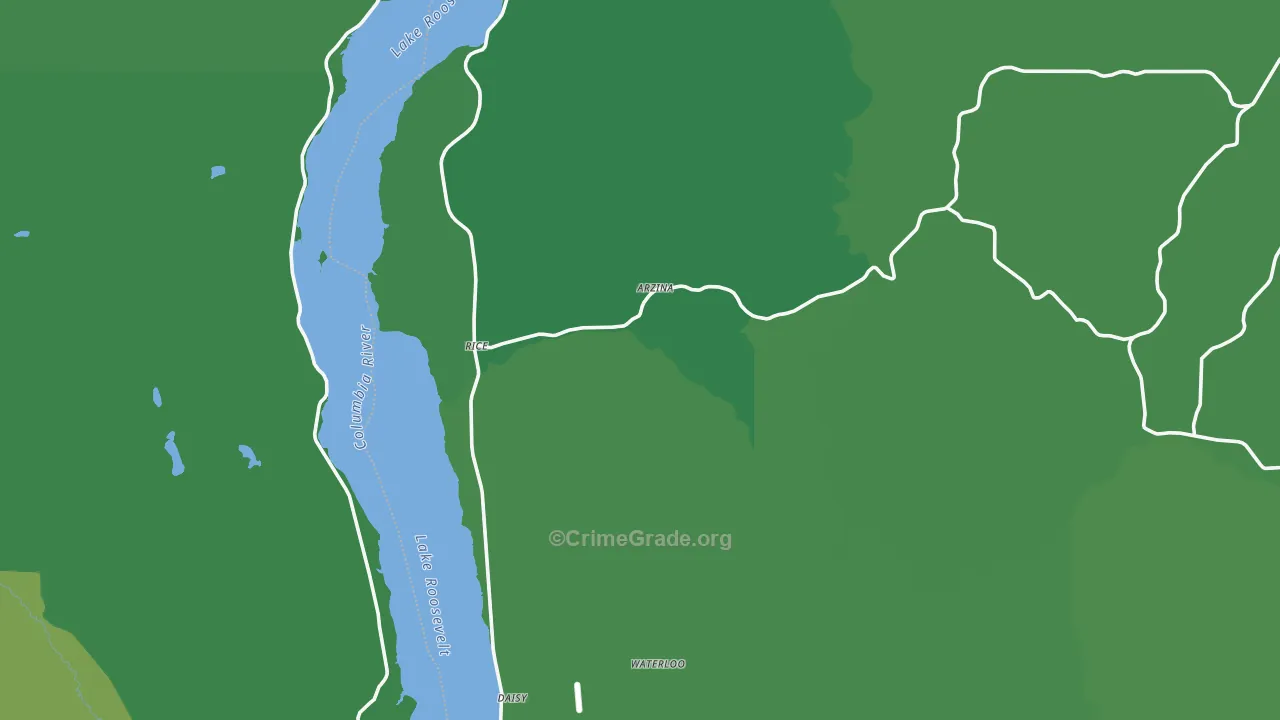 Rice, WA Map of Vehicle Theft Rates