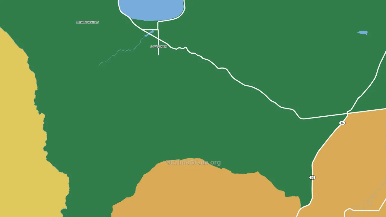 Rich County, UT Map of Vehicle Theft Rates