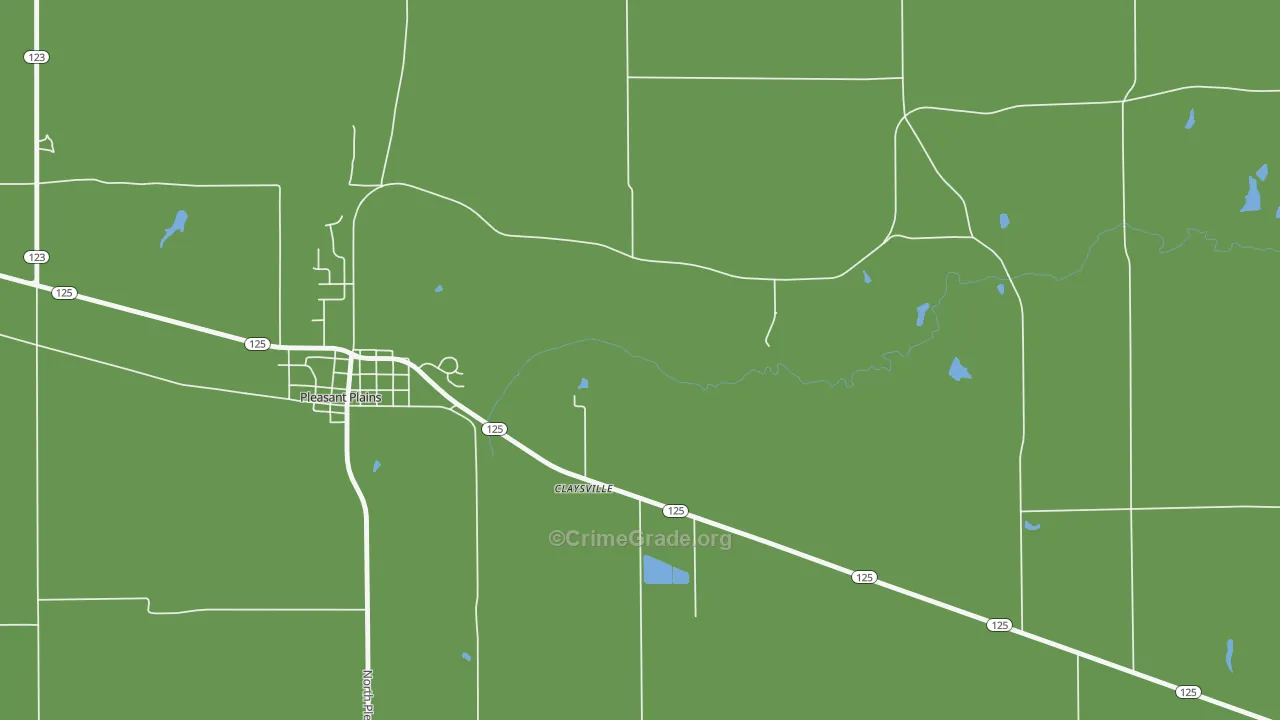 Richland, IL Map of Vehicle Theft Rates