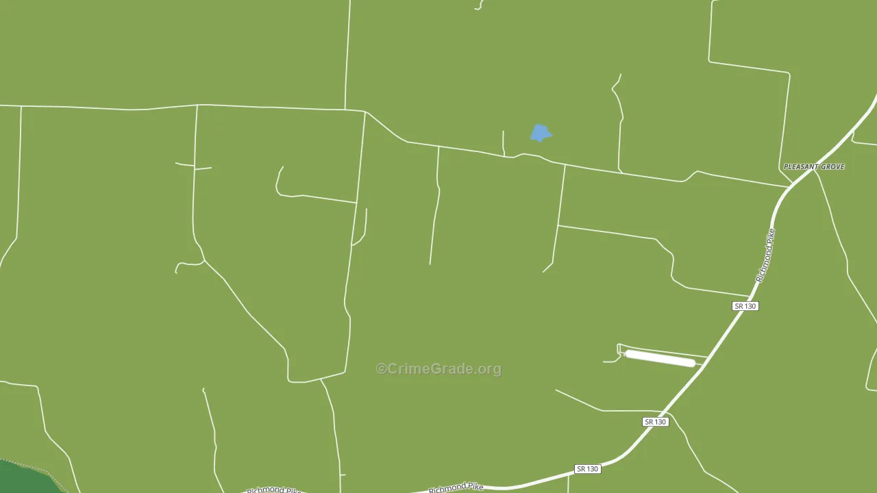 Richmond, TN Map of Vehicle Theft Rates