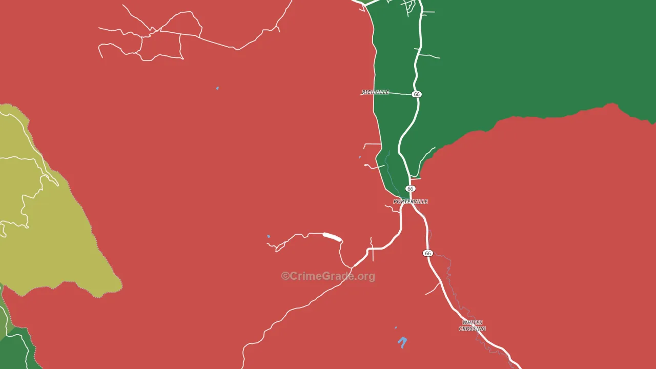Richville, UT Map of Vehicle Theft Rates