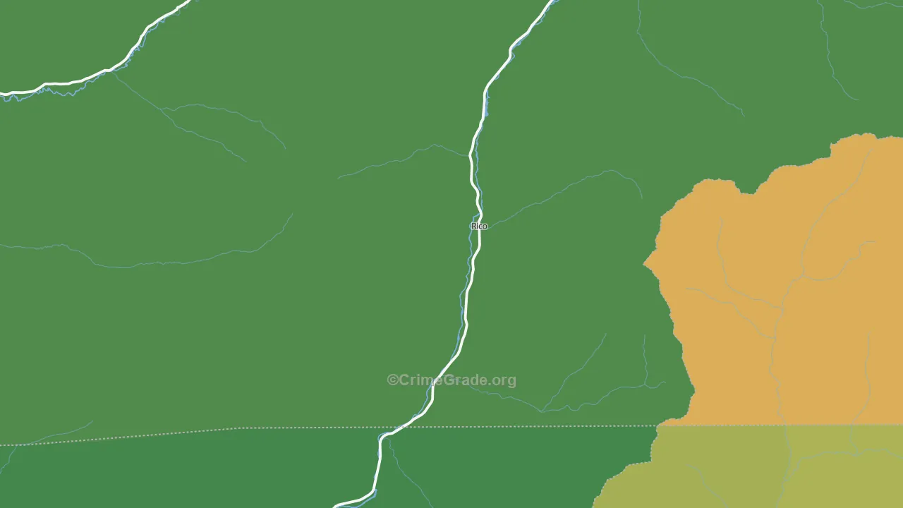 Rico, CO Map of Vehicle Theft Rates