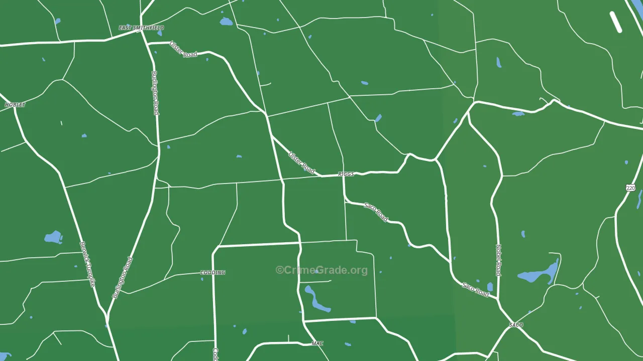Riggs, PA Map of Vehicle Theft Rates